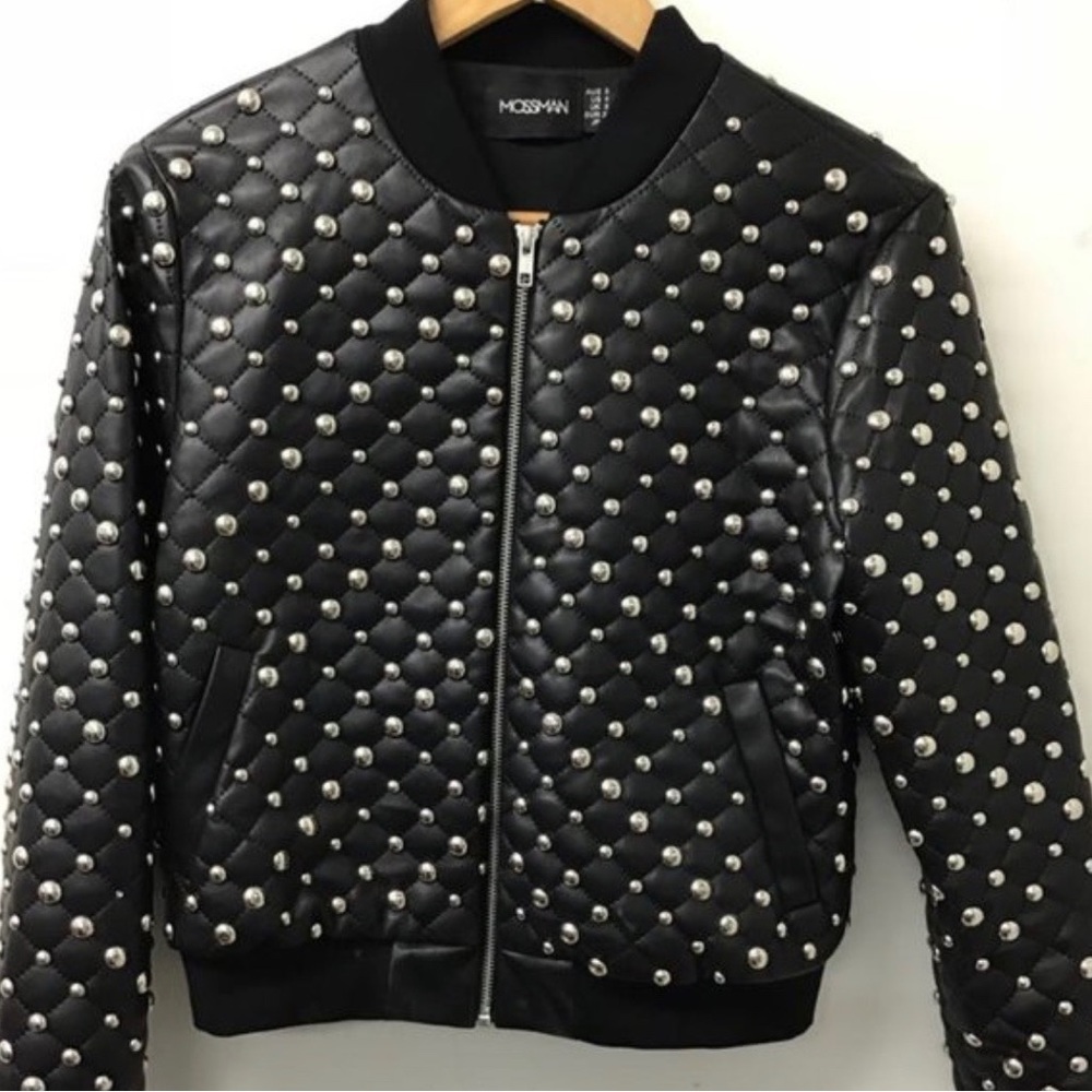 Faux leather Balmain  inspired jacket